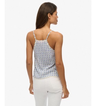 Superdry Top a spalline Vintage Ladder Trim blu