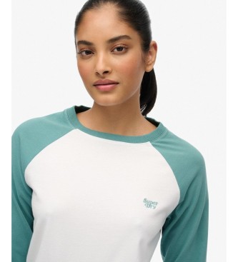 Superdry Green Essential Logo Baseball Top