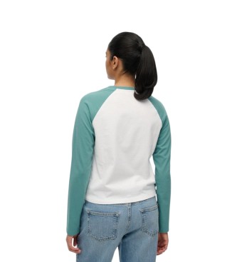 Superdry Green Essential Logo Baseball Top