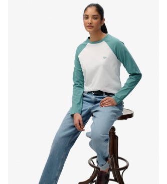Superdry Green Essential Logo Baseball Top