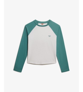 Superdry Green Essential Logo Baseball Top