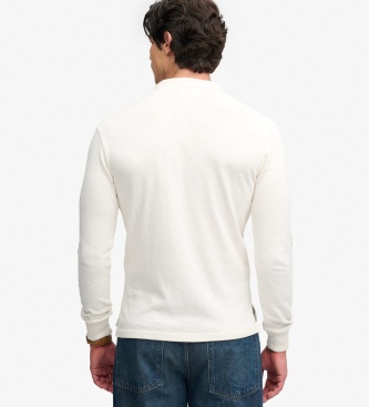 Superdry Wit gebroken Woven Placket T-shirt