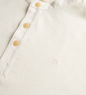 Superdry Wit gebroken Woven Placket T-shirt