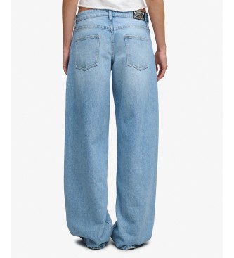 Superdry Jeans Mid Rise Baggy azul