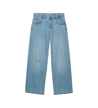Superdry Jeans Mid Rise Baggy azul