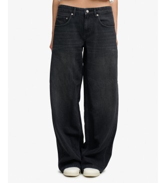 Superdry Jeans Mid Rise Baggy negro