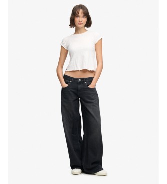 Superdry Jeans Mid Rise Baggy negro