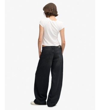 Superdry Jeans Mid Rise Baggy negro
