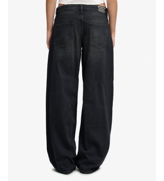Superdry Jeans Mid Rise Baggy negro