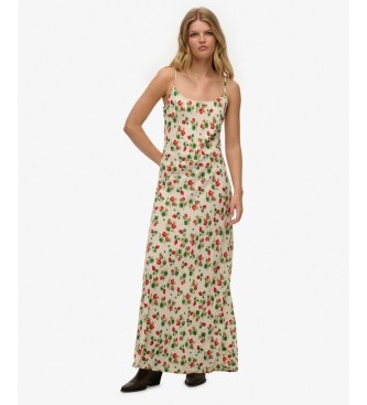 Superdry Vestido Bias Cut bege