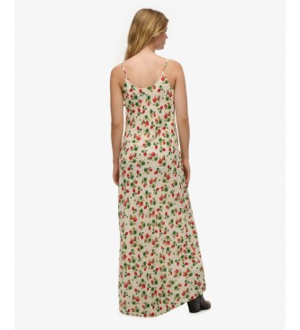Superdry Vestido Bias Cut bege