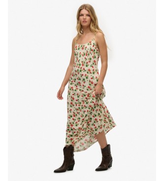 Superdry Vestido Bias Cut bege