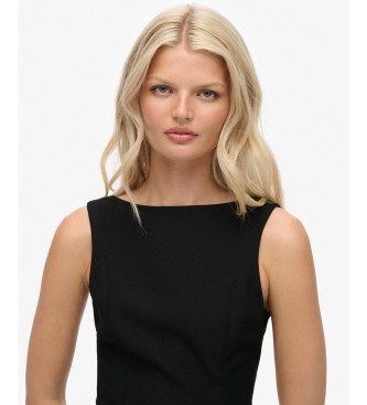 Superdry Sort LBD kjole med rund halsudskæring