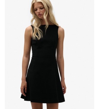 Superdry Sort LBD kjole med rund halsudskæring