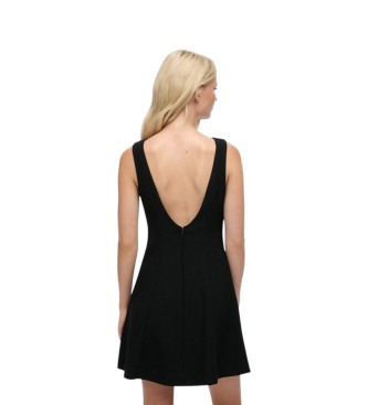 Superdry Sort LBD kjole med rund halsudskæring