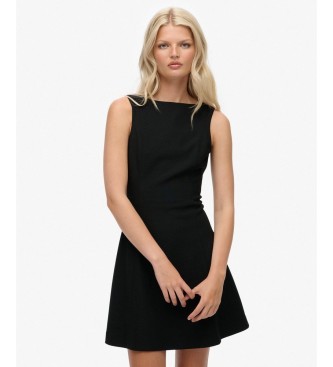 Superdry Sort LBD kjole med rund halsudskæring