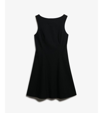 Superdry Sort LBD kjole med rund halsudskæring