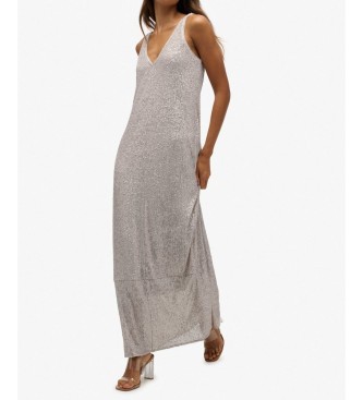 Superdry Silver Sequin Dress
