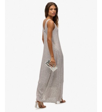 Superdry Silver Sequin Dress