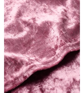 Superdry Vestido Velvet Bodycon rosa