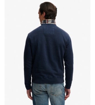Superdry Sweat-shirt col rond Vintage Athletic Tonal Crew bleu marine