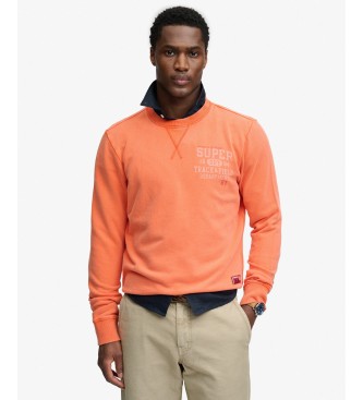 Superdry Vintage Prep Relaxed Crew sweatshirt i orange