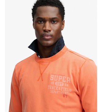 Superdry Vintage Prep Relaxed Crew sweatshirt i orange
