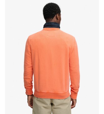 Superdry Vintage Prep Relaxed Crew sweatshirt i orange