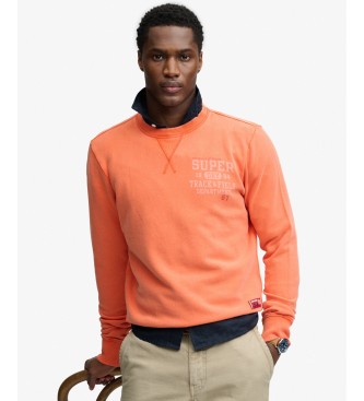 Superdry Vintage Prep Relaxed Crew sweatshirt i orange