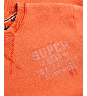 Superdry Vintage Prep Relaxed Crew sweatshirt i orange