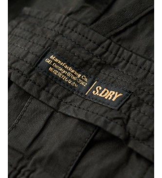 Superdry Vintage Utility cargoshort in gewassen zwart