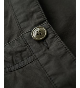 Superdry Vintage Utility cargoshort in gewassen zwart