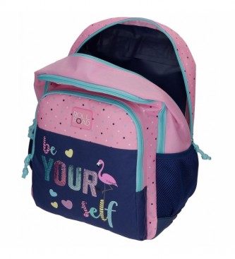Roll Road Roll Road Be Yourself Sac  dos  double compartiment avec chariot -33x46x17cm