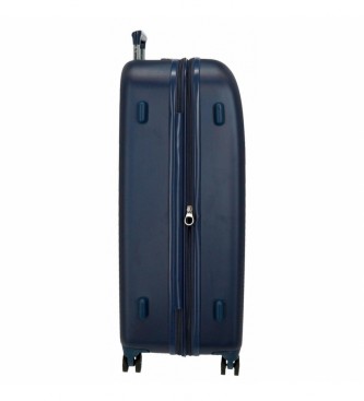 Movom Movom Riga Bleu Marine 55-70cm Jeu de bagages rectangulaires