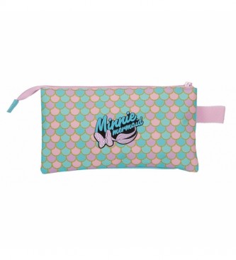 Joumma Bags Minnie Mermaid caixa de trs compartimentos rosa -22x12x5cm