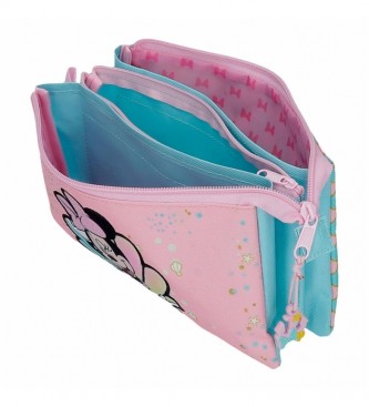 Joumma Bags Minnie Mermaid three compartment case pink -22x12x5cm