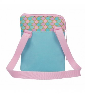 Joumma Bags Minnie Mermaid saco de ombro plano rosa -13x16,5x1,5cm