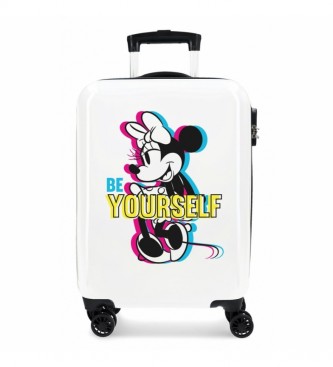 Joumma Bags Minnie Be Yourself valigia da cabina bianca -38x55x20cm-
