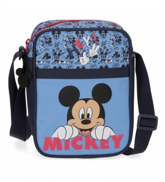 Joumma Bags Mickey Moods blauwe schoudertas -15x19x10cm