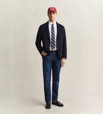Gant Hand-sewn navy blue blazer