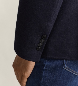 Gant Hand-sewn navy blue blazer