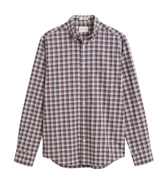 Gant Rutig skjorta i poplin, vinröd