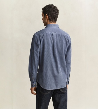 Gant Blauw corduroy overhemd