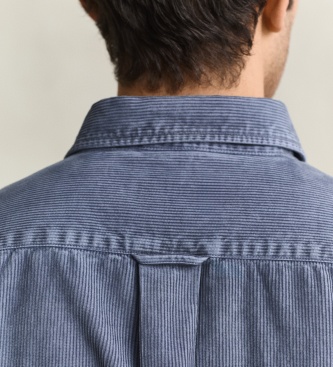 Gant Blauw corduroy overhemd
