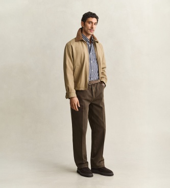 Gant Chemise en popeline à rayures bleue