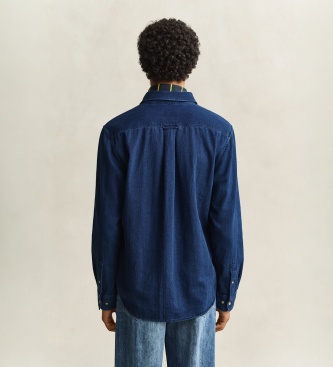 Gant Camisa de espiga marinho