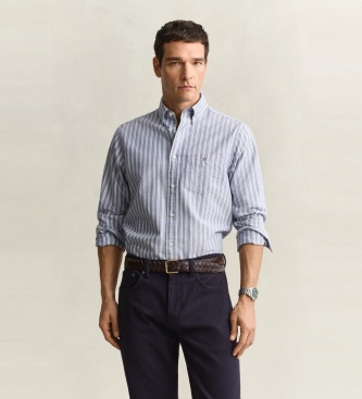 Gant Camicia Oxford classica a righe blu