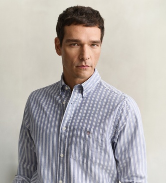 Gant Camicia Oxford classica a righe blu