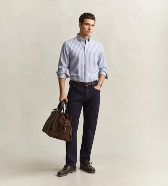 Gant Camicia Oxford classica a righe blu