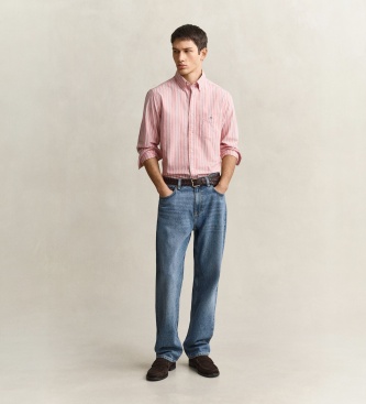 Gant Camicia Oxford classica a righe rosse